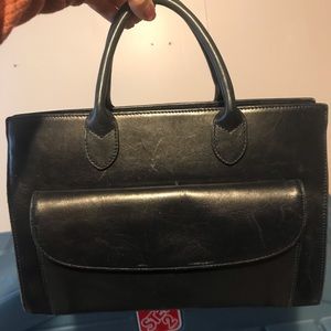 Perry Ellis leather handbag/purse